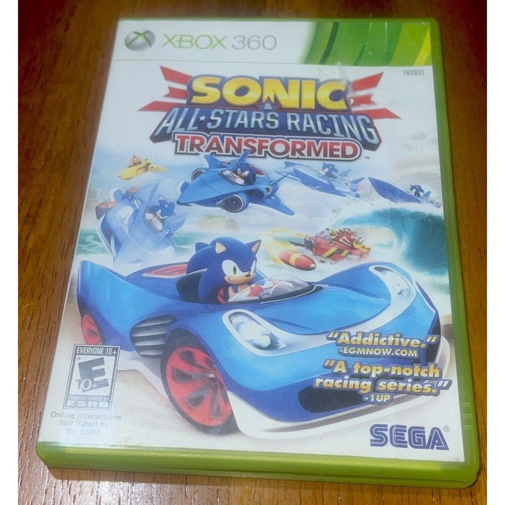 Sonic & All Stars Racing Transformed (Microsoft Xbox 360, 2012)
